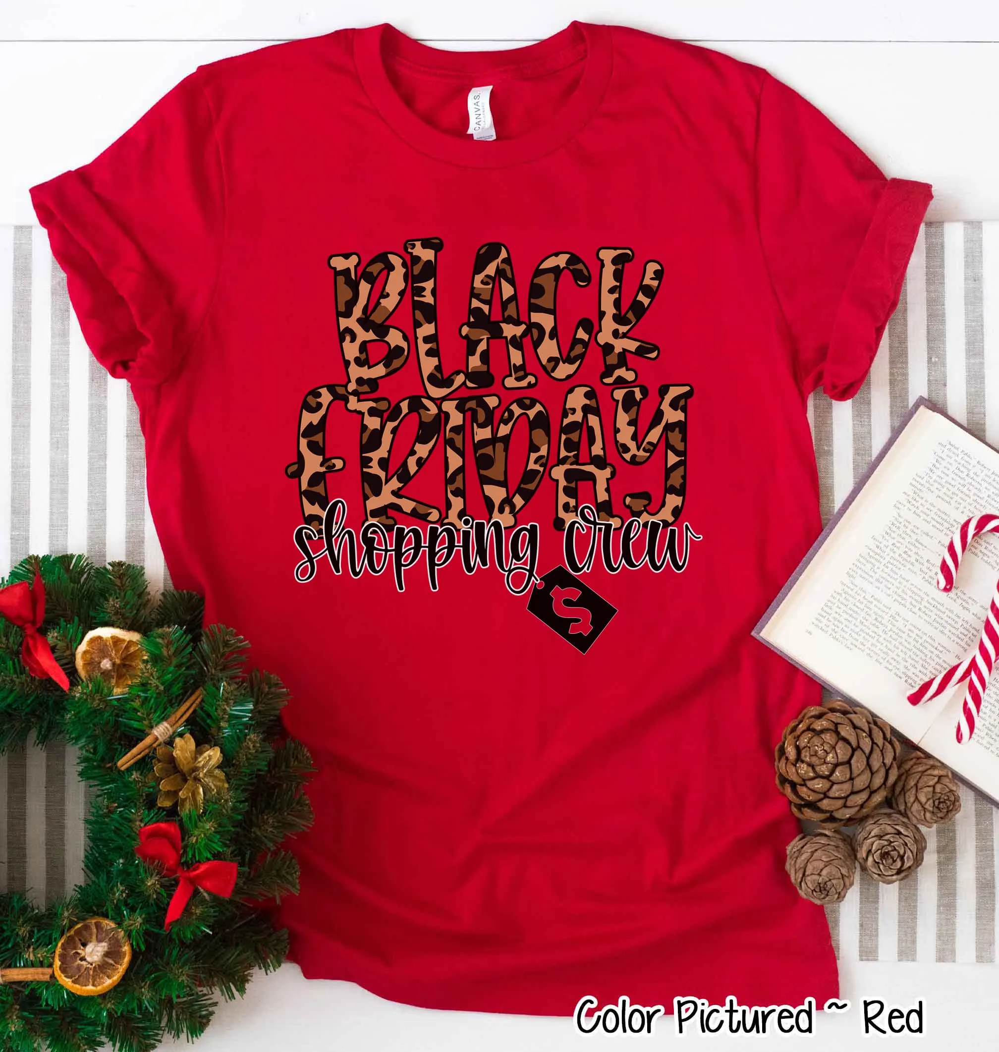 Black Friday Shopping Crew Holiday Tee