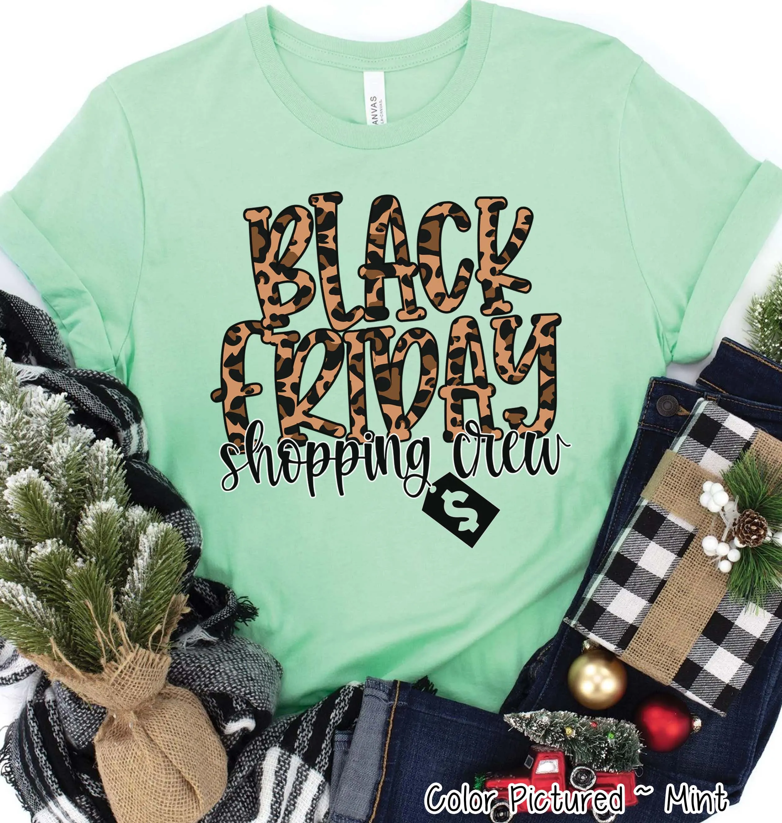 Black Friday Shopping Crew Holiday Tee