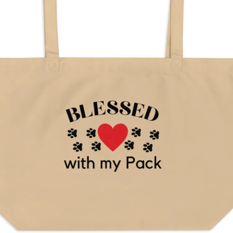 Blessed with my Pack X-Large Tote/Shopping Bag - Oyster