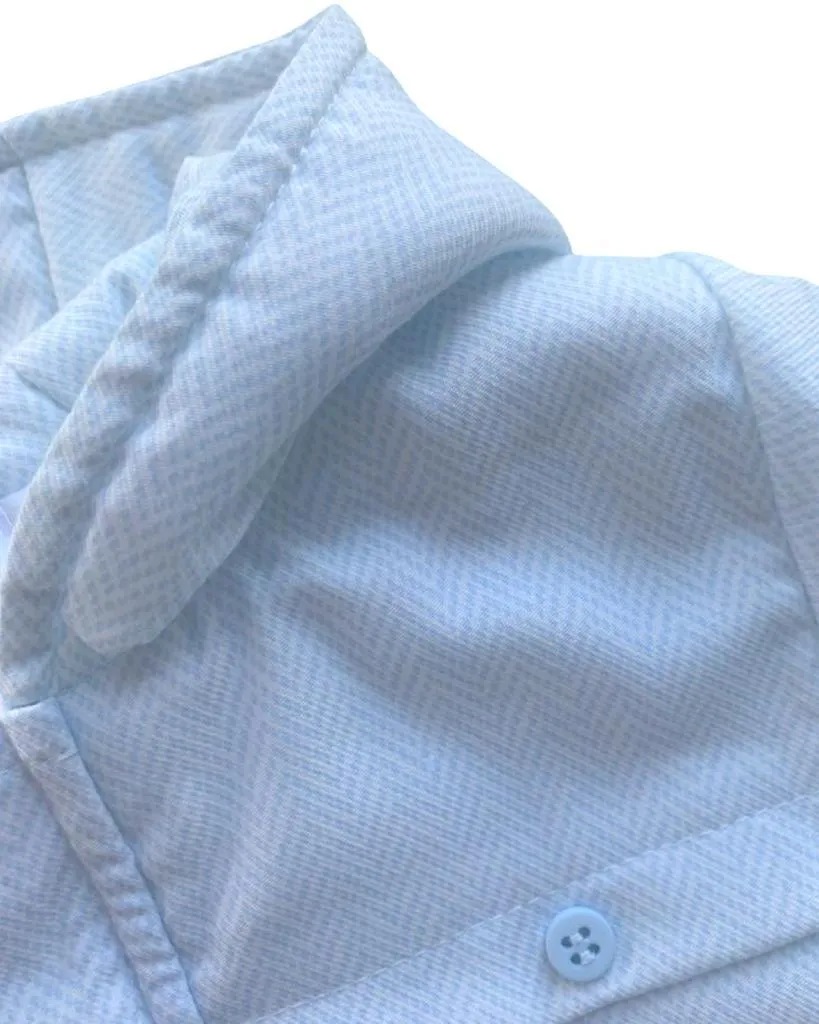 Blue Quilted Coat