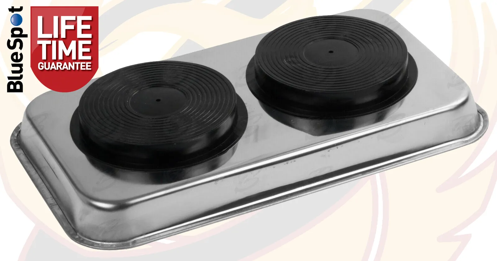 BLUESPOT 9" STAINLESS STEEL DOUBLE MAGNETIC PARTS TRAY