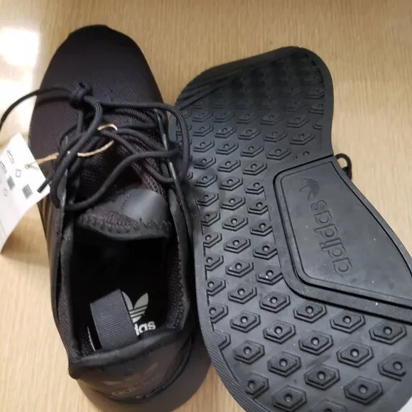 BNWT X_PLR Core Black monochrome KICKS (4)