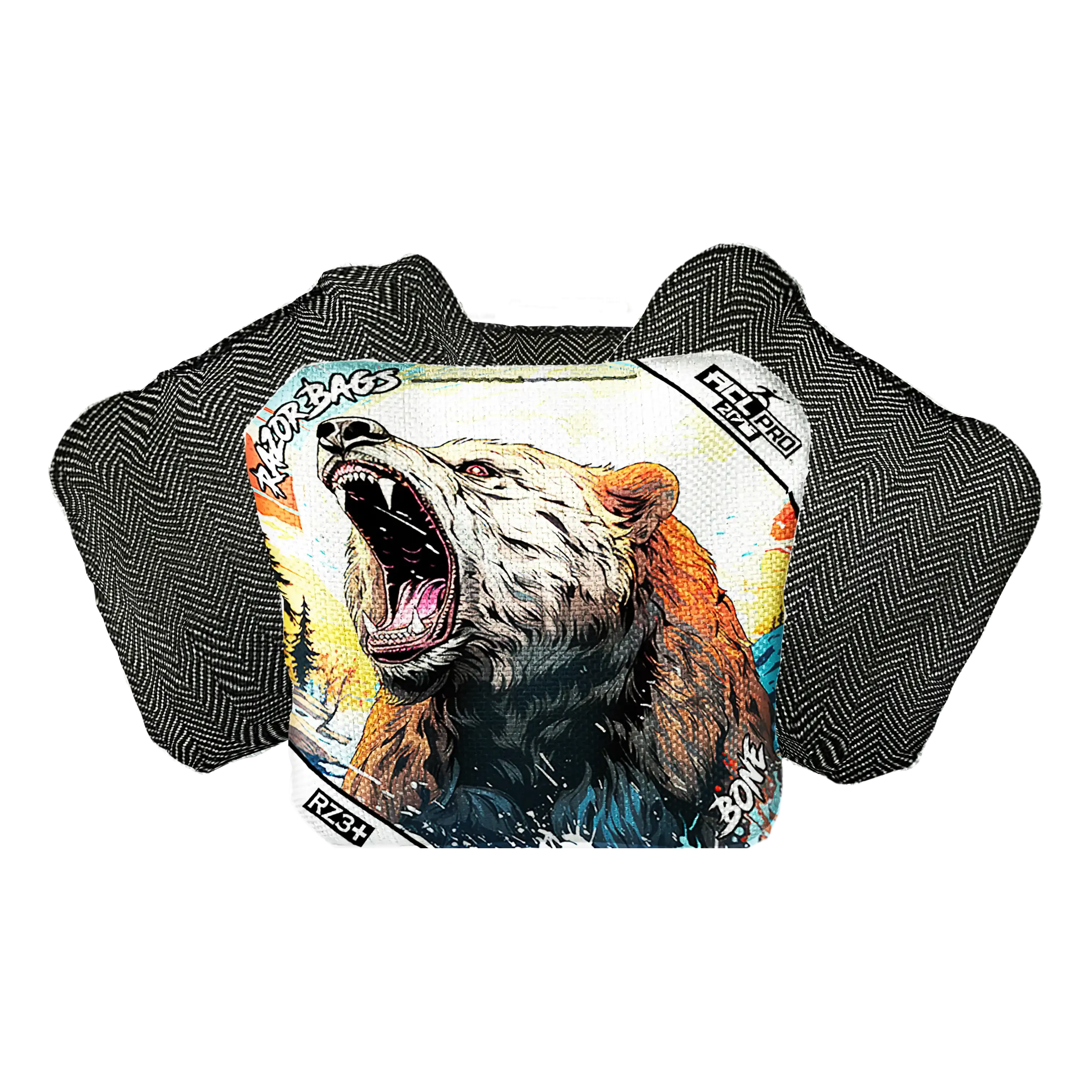 Bone | Alaskan Grizzly 2 | ACL PRO Razor Cornhole Bags