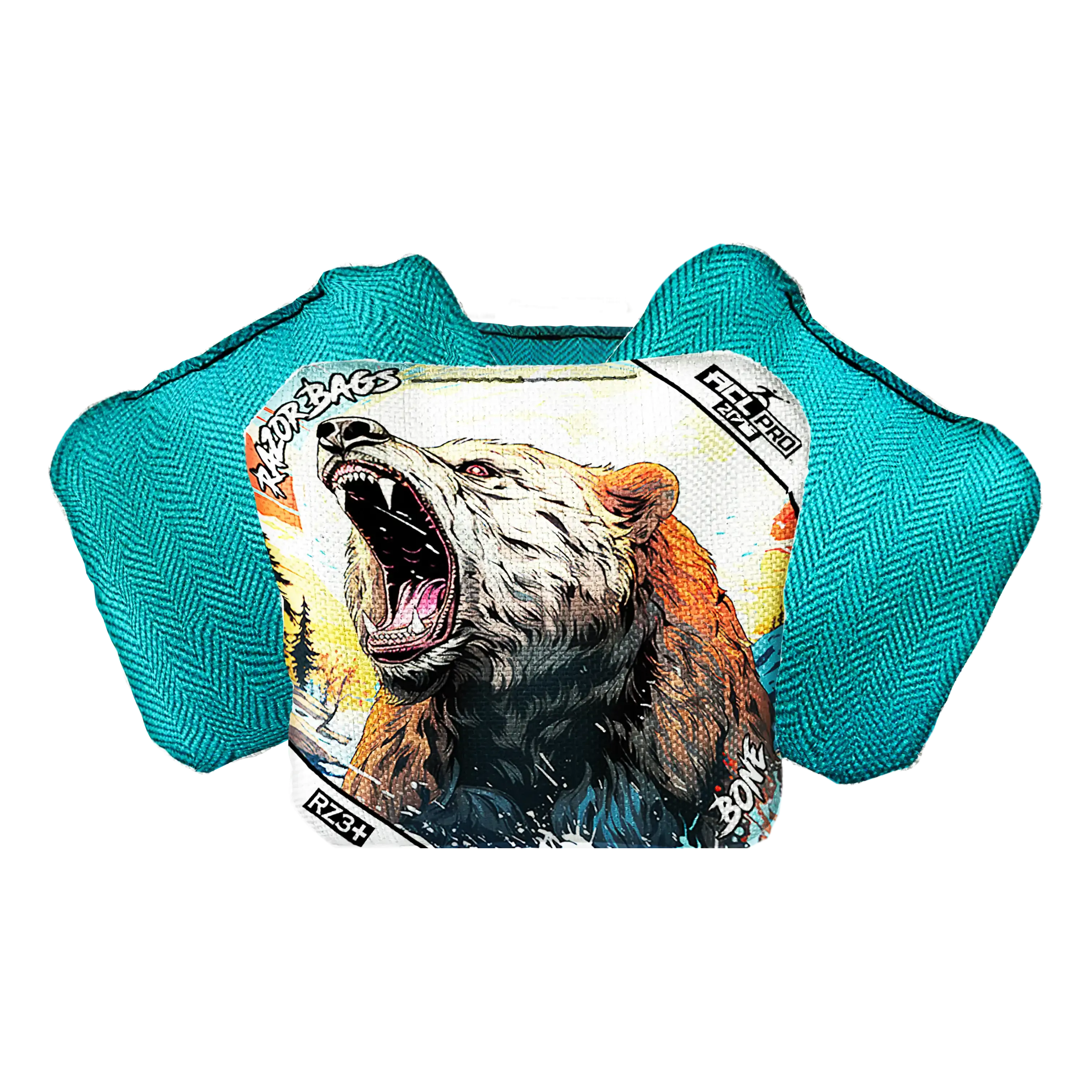 Bone | Alaskan Grizzly 2 | ACL PRO Razor Cornhole Bags