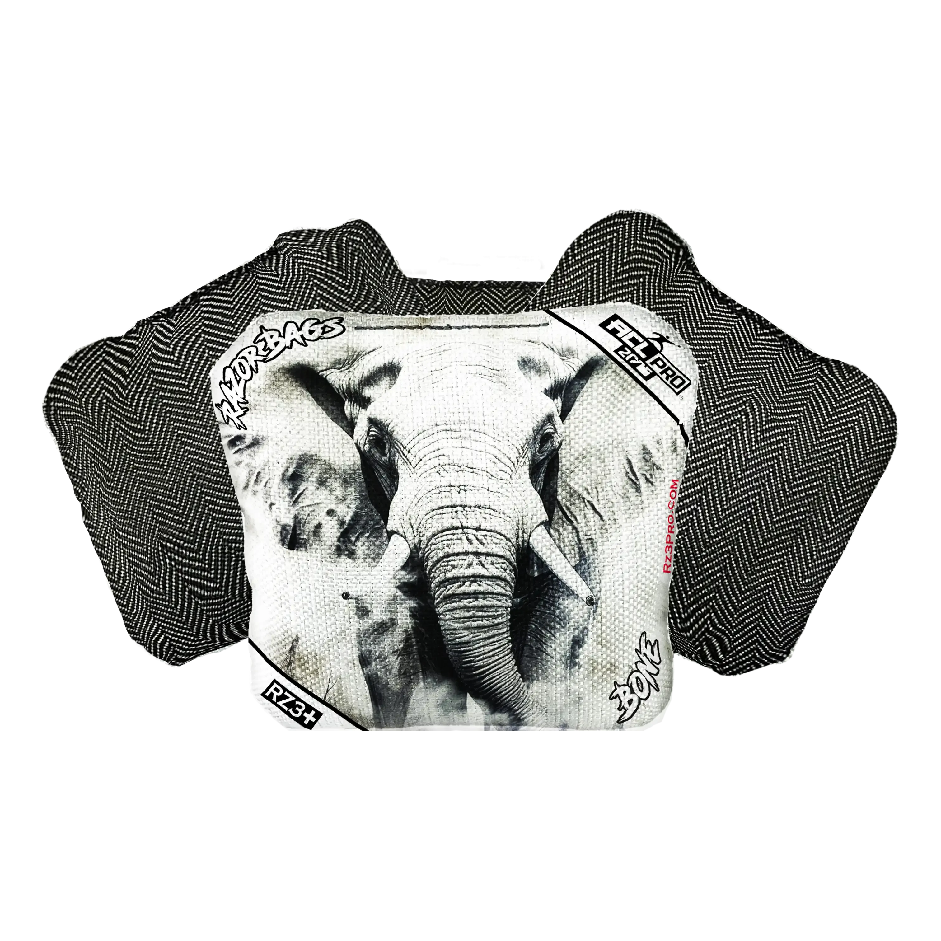 Bone | Elephant | ACL PRO Razor Cornhole Bags