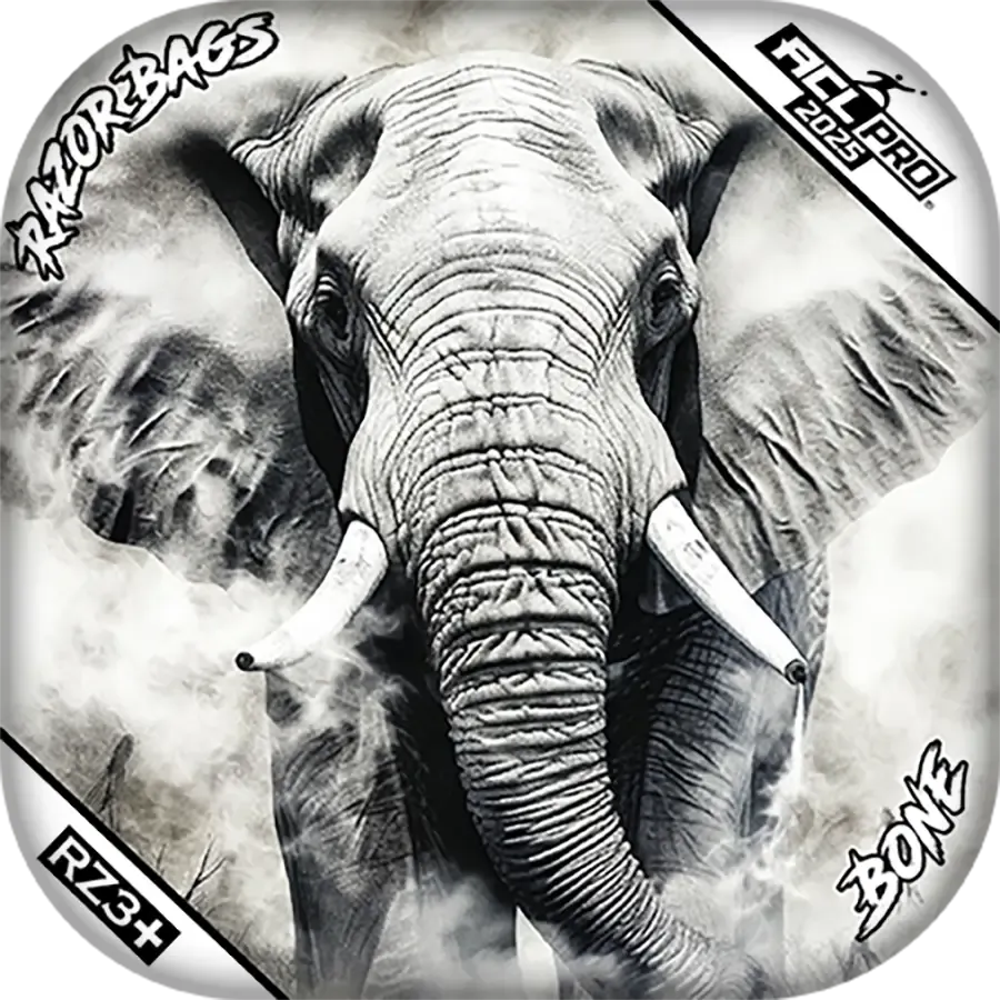 Bone | Elephant | ACL PRO Razor Cornhole Bags