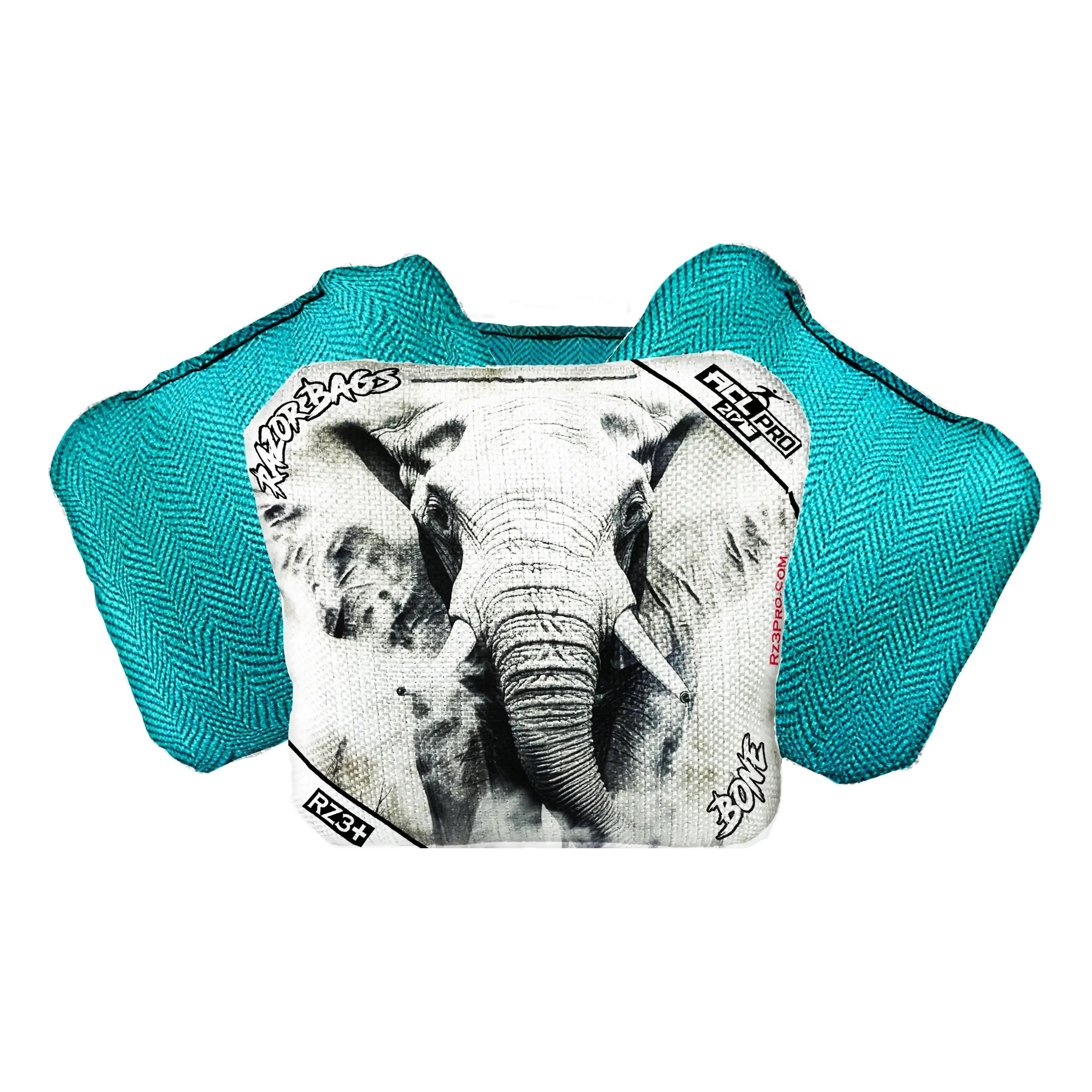 Bone | Elephant | ACL PRO Razor Cornhole Bags