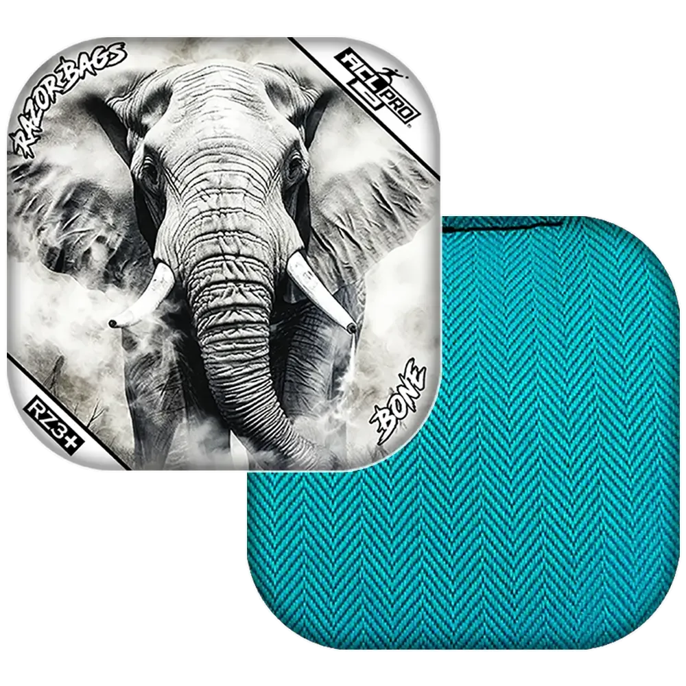 Bone | Elephant | ACL PRO Razor Cornhole Bags
