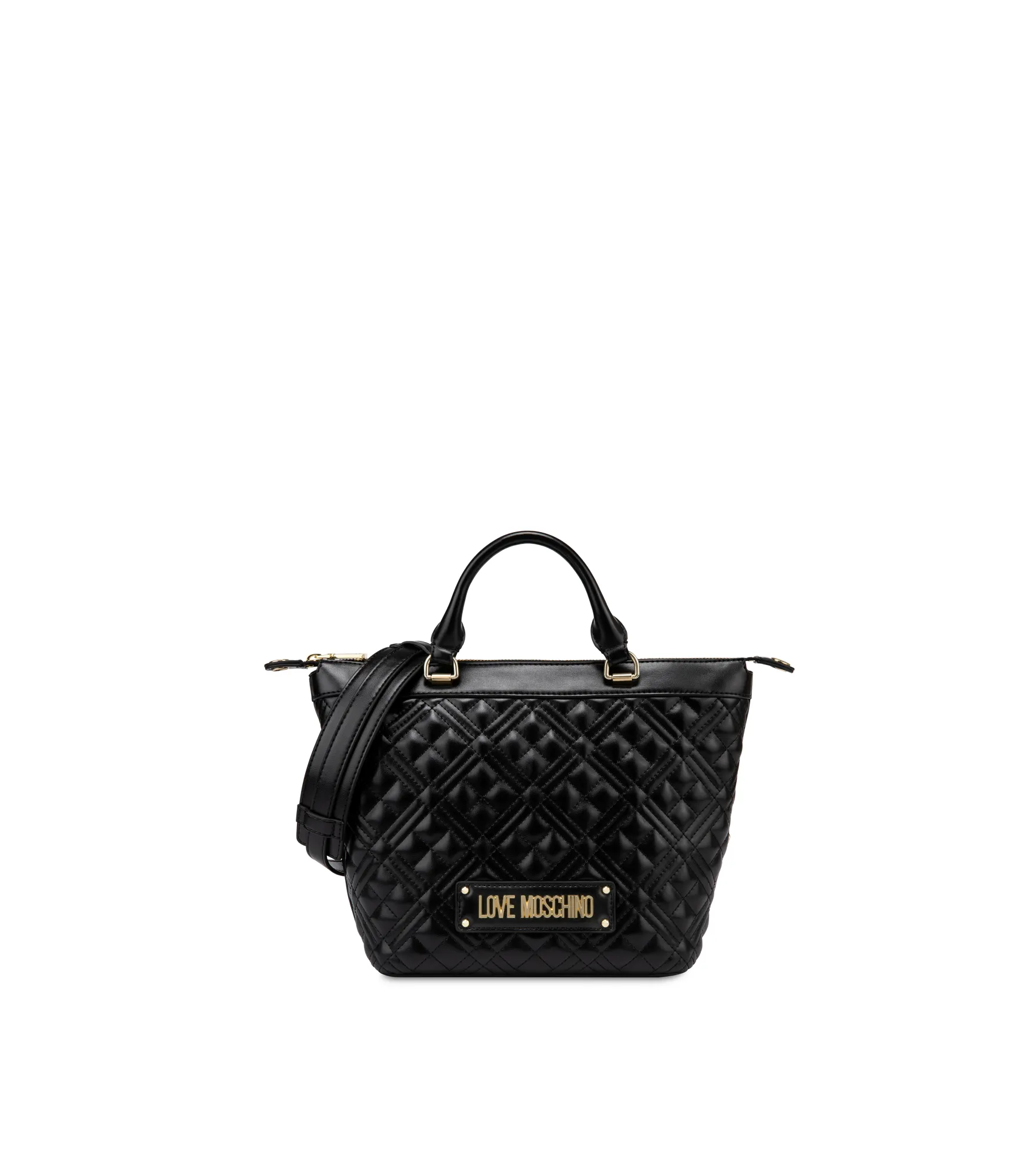 Borsa Quilted Nappa Pu - Nero