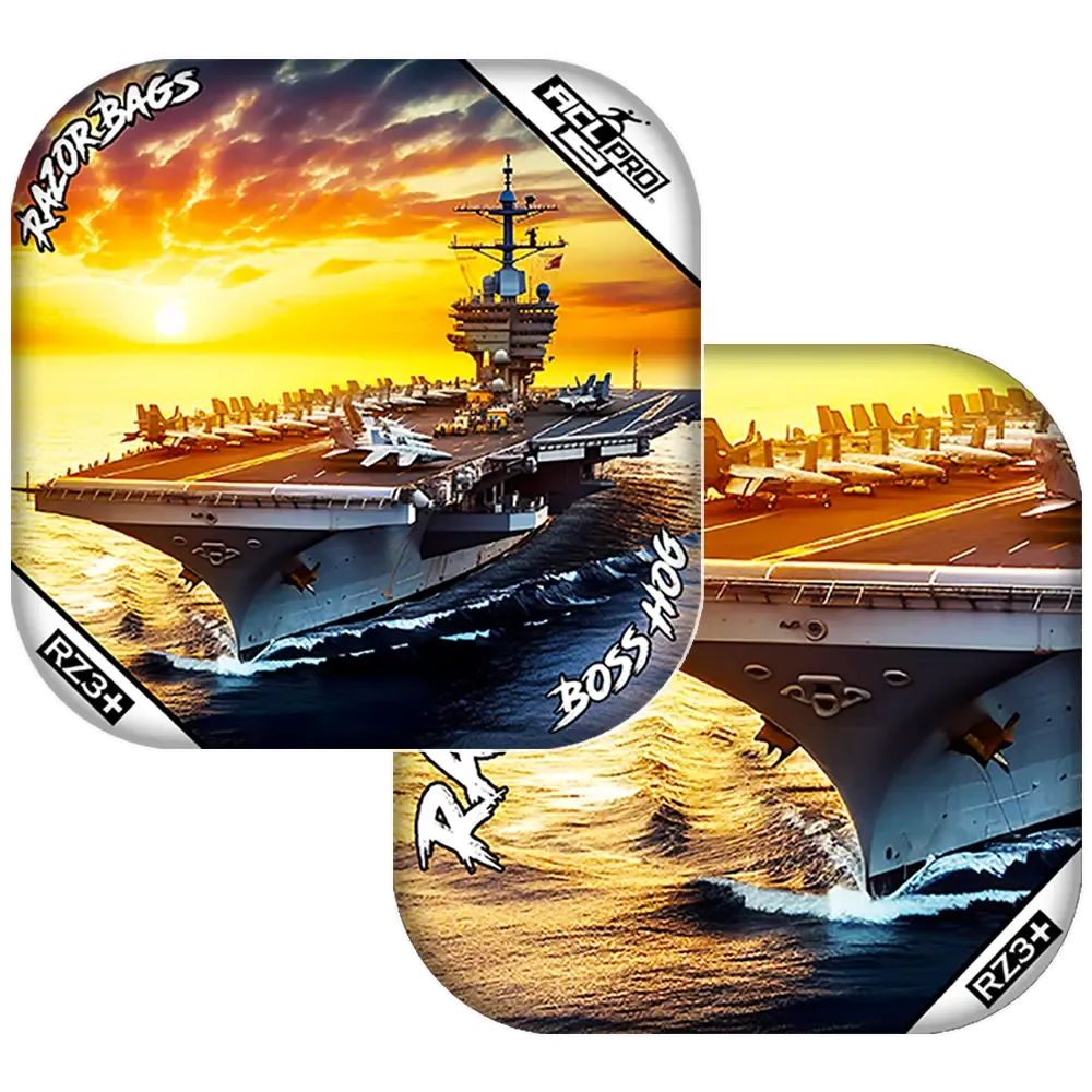 Boss Hog | Hero Aircraft Carrier | ACL PRO Razor Cornhole Bags
