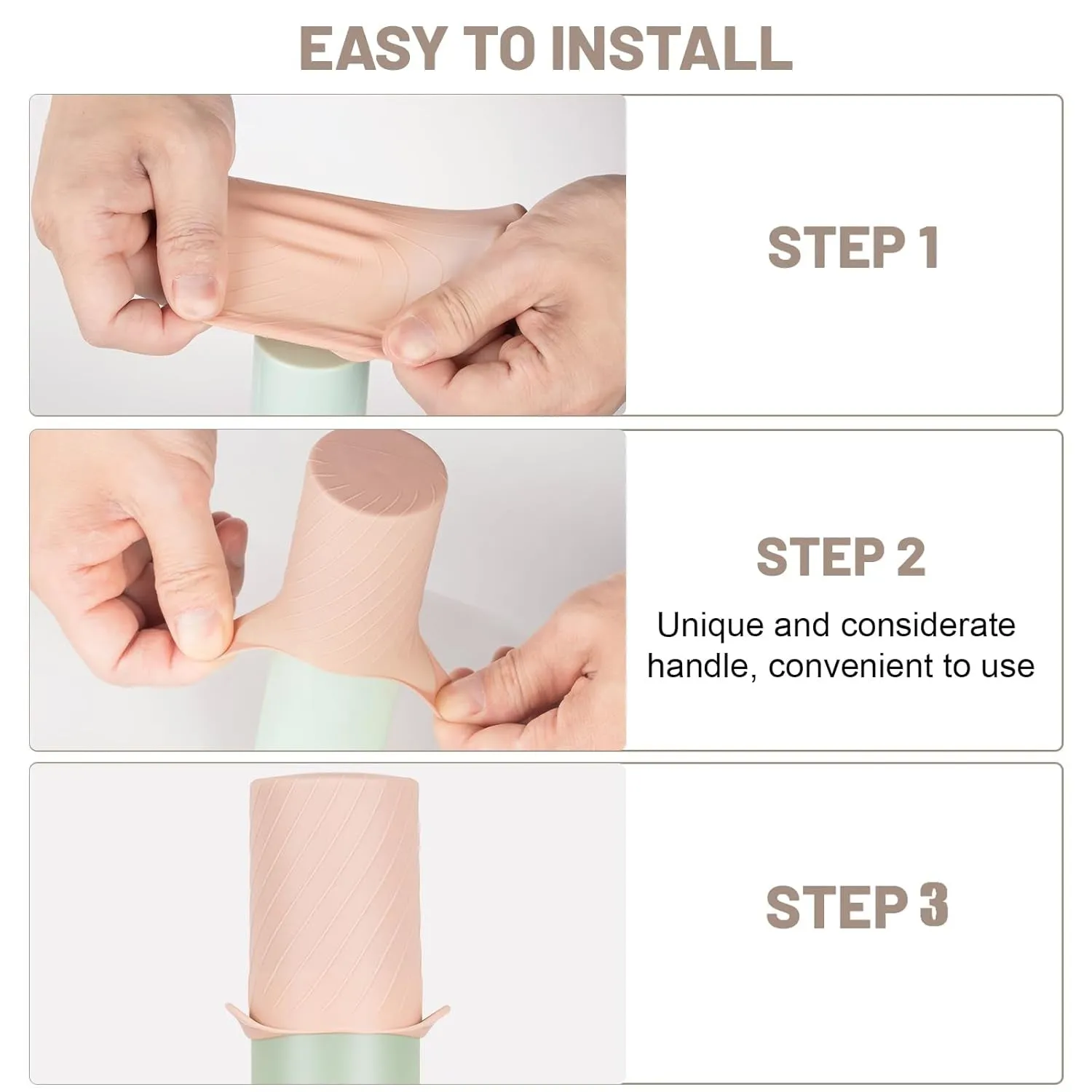 Bottle Covers for Travel, Elastic Sleeves for Leak Proofing, Travel Size Container Silicone Toiletry Sleeves, Leak Locks Travel Accessories for Shampoo Conditioner Wash Body Bottles (8Pack)