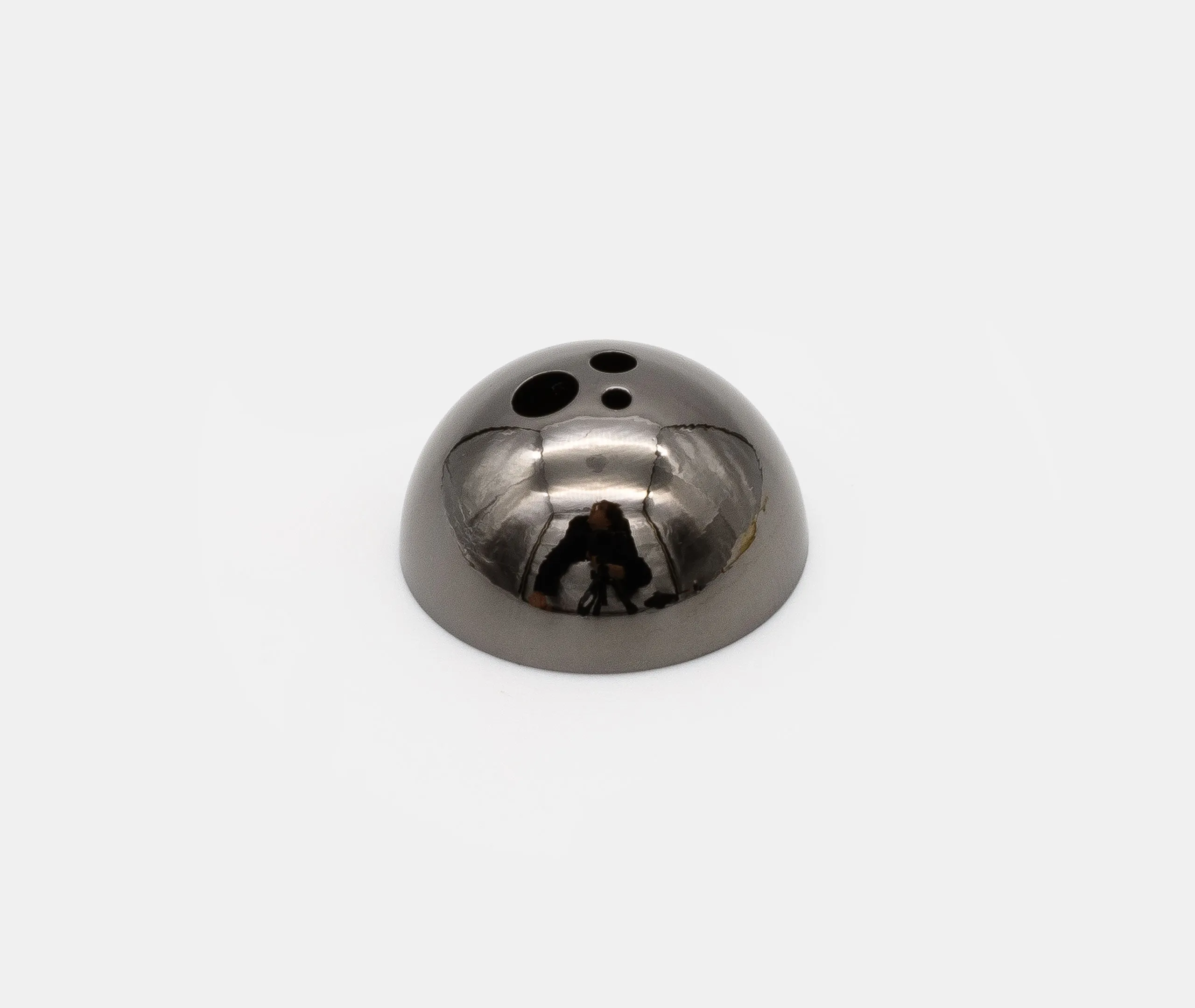 Brass Dome Incense Holder - Metallic Black