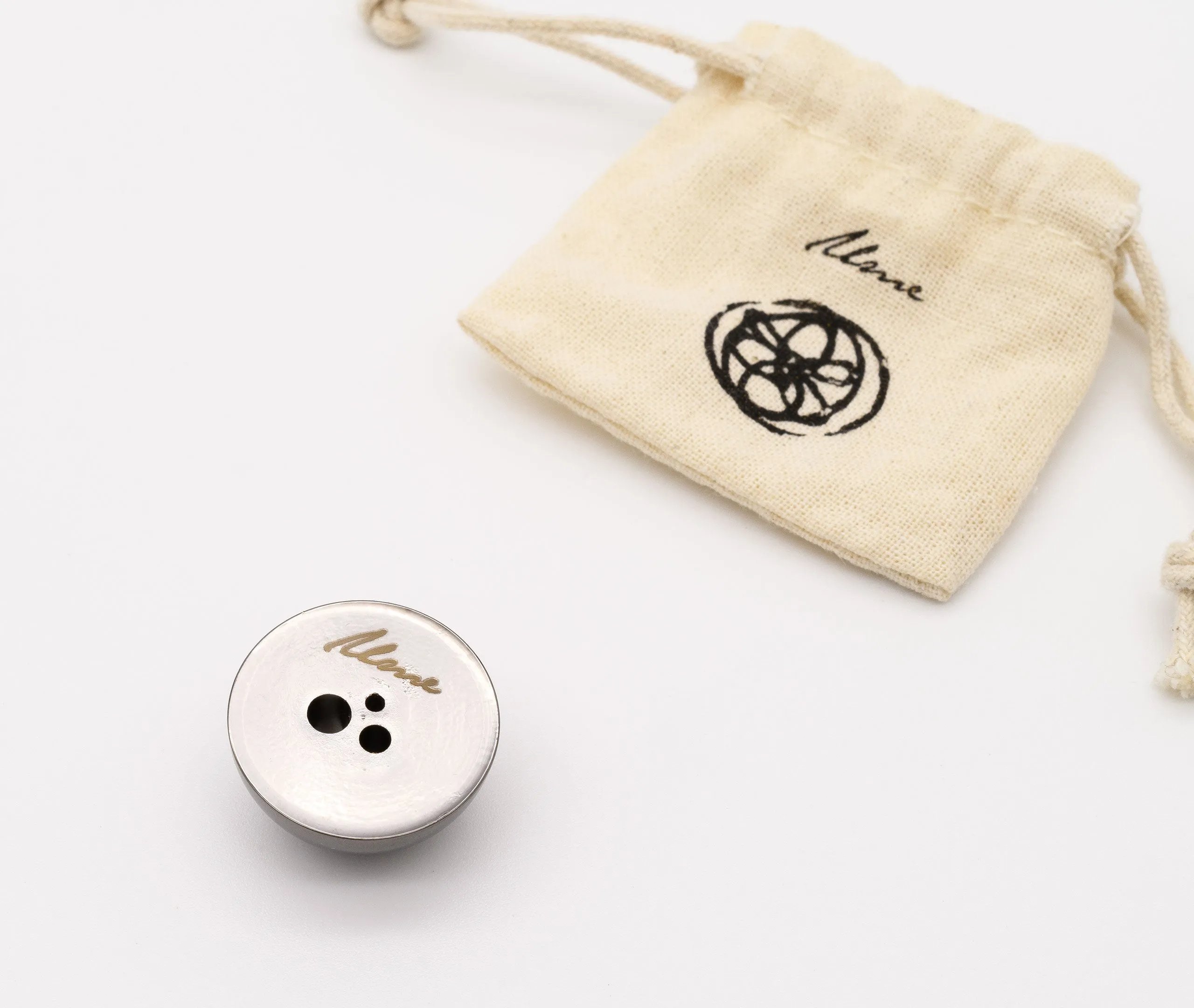 Brass Dome Incense Holder - Metallic Black