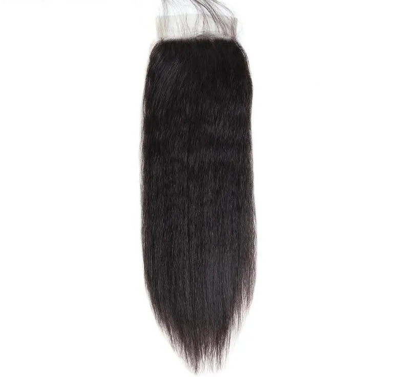 Brazilian Yaki Straight 4"x4" Lace Closure