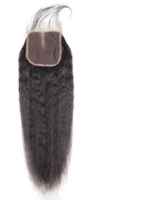 Brazilian Yaki Straight 4"x4" Lace Closure