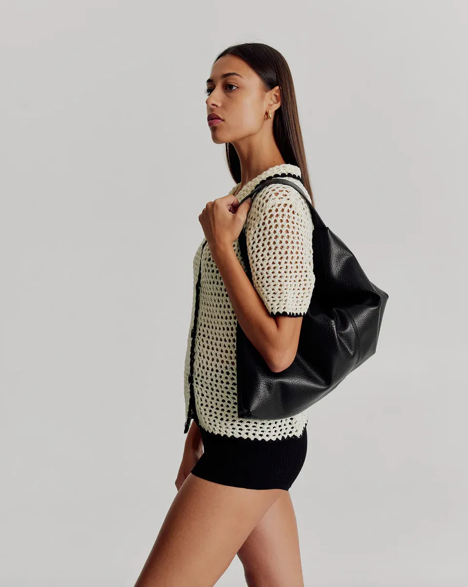 Brie Leon Harlow Slouch Tote - Black