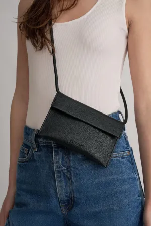 Brie Leon Pocket Bag Black Nappa