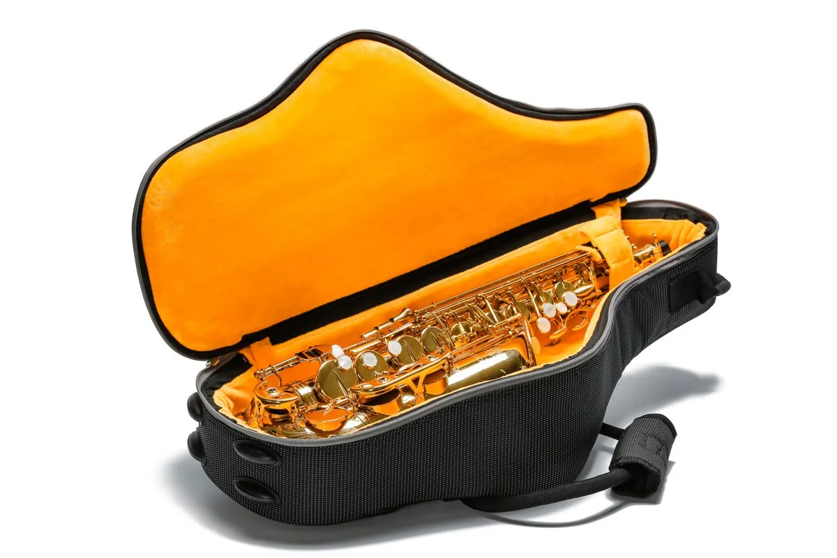 BROPRO Alto saxophone gig bag  - Orchestra Style with black and silver PU - GB700B