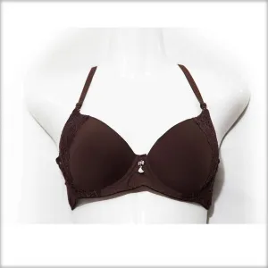 Brown Double Padded Underwired Bra