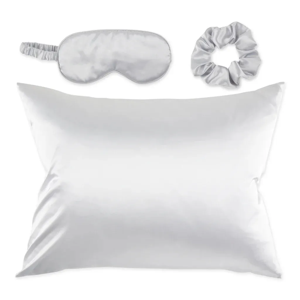 Bucky Satin Sleep Set Silver