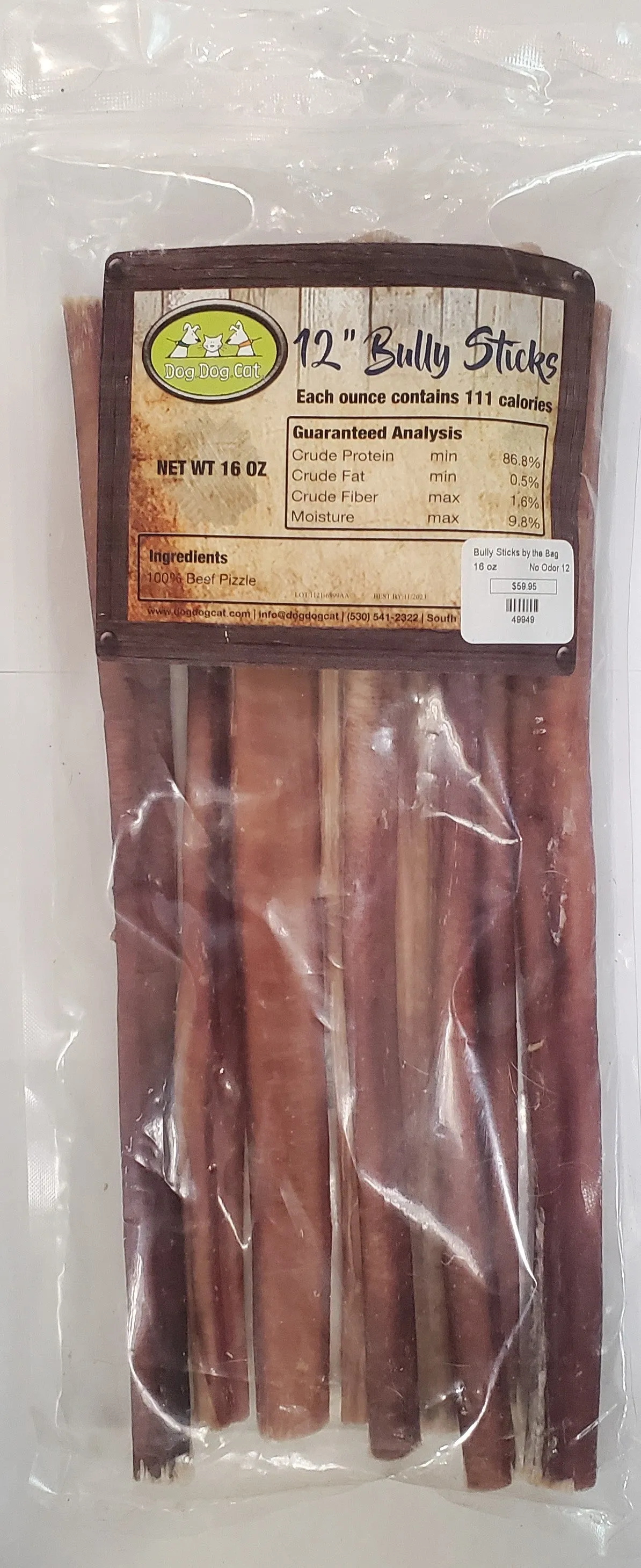 Bully Sticks By the Pound Odor Free