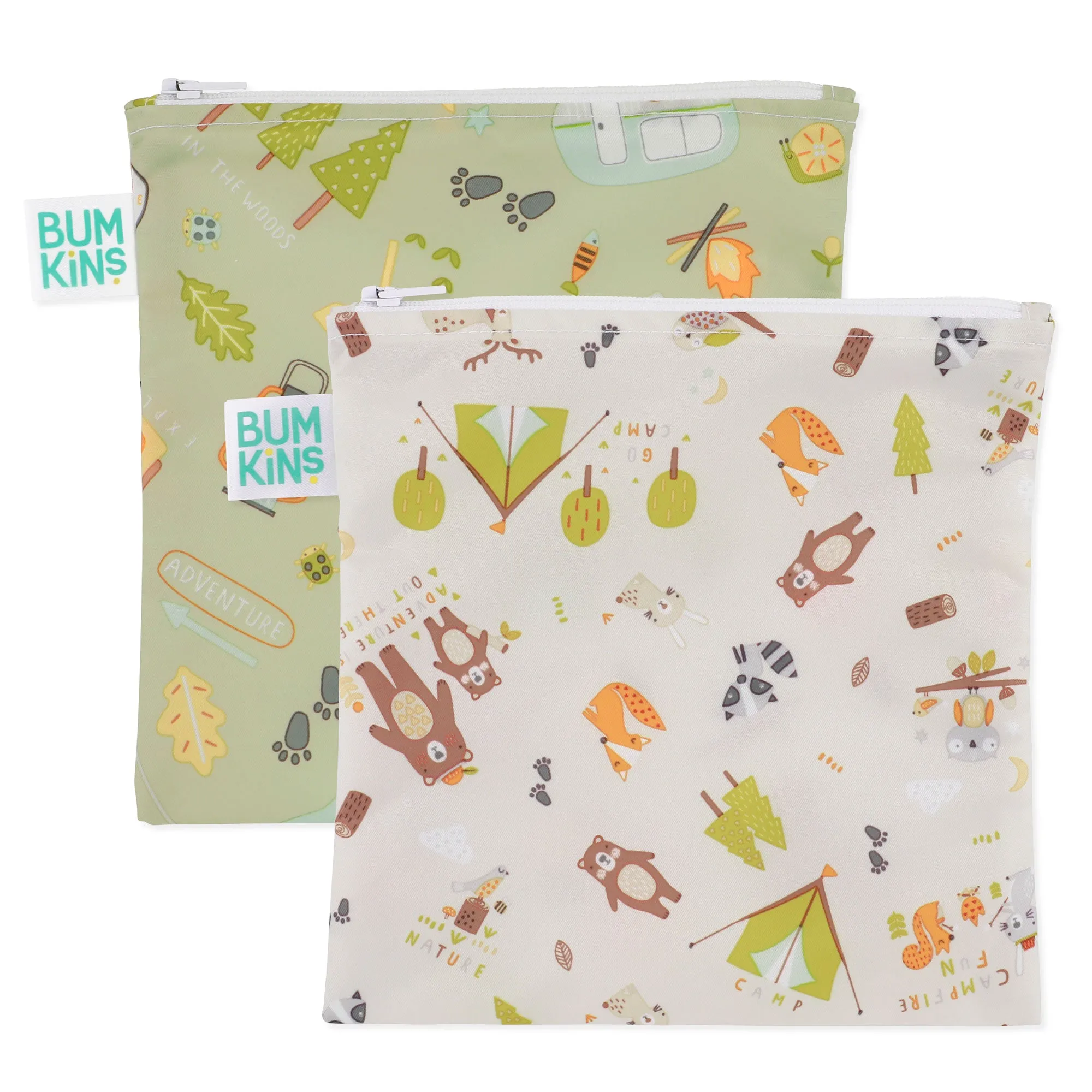 Bumkins Large Reusable Snack Bag 2pk