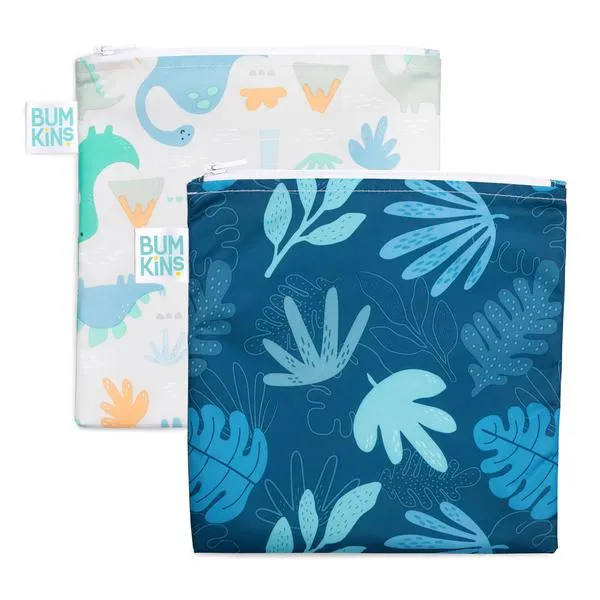 Bumkins Large Reusable Snack Bag 2pk