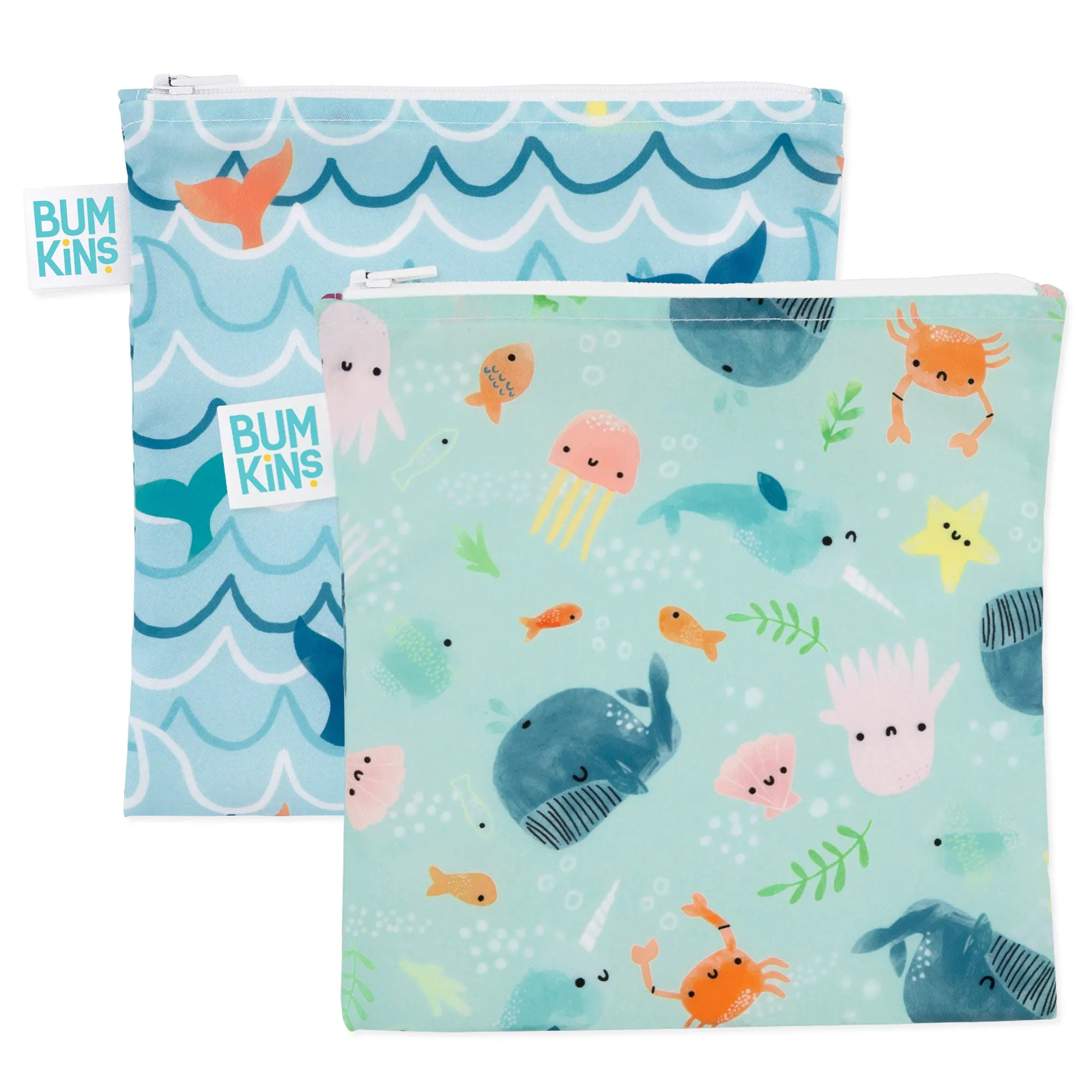 Bumkins Large Reusable Snack Bag 2pk