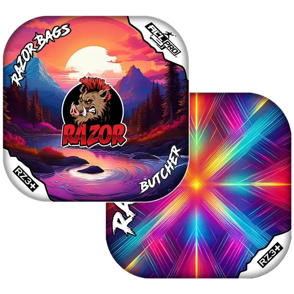 Butcher | Sunset | ACL PRO Razor Cornhole Bags