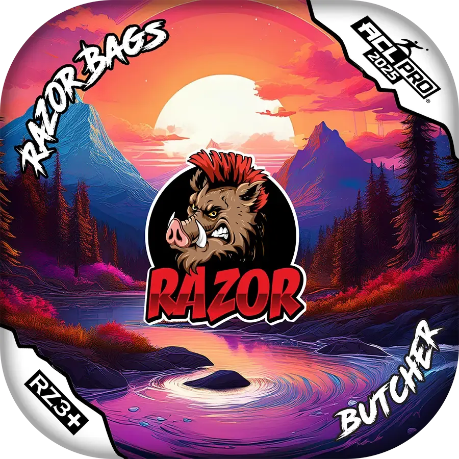 Butcher | Sunset | ACL PRO Razor Cornhole Bags