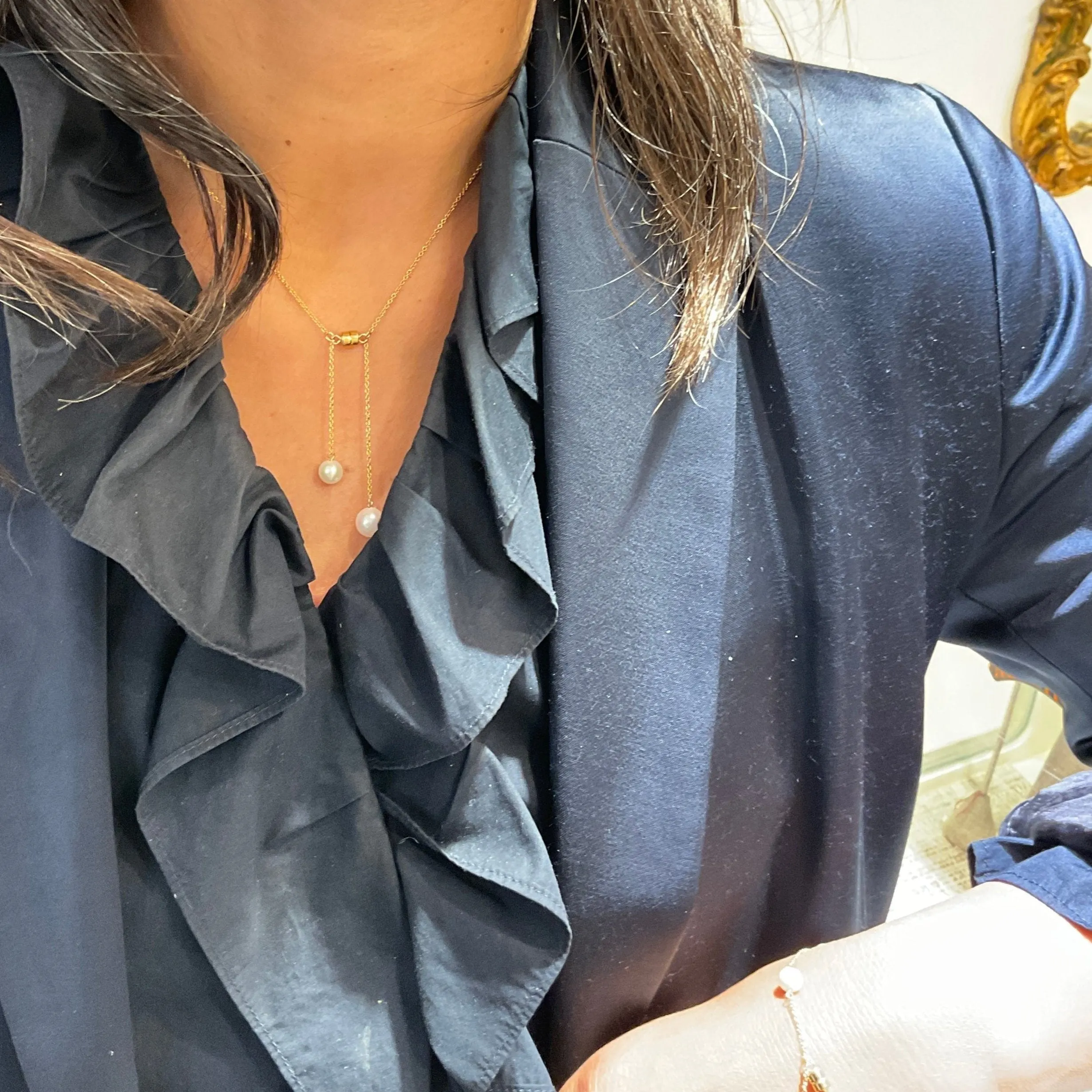 Butter Mint Pearl Necklace