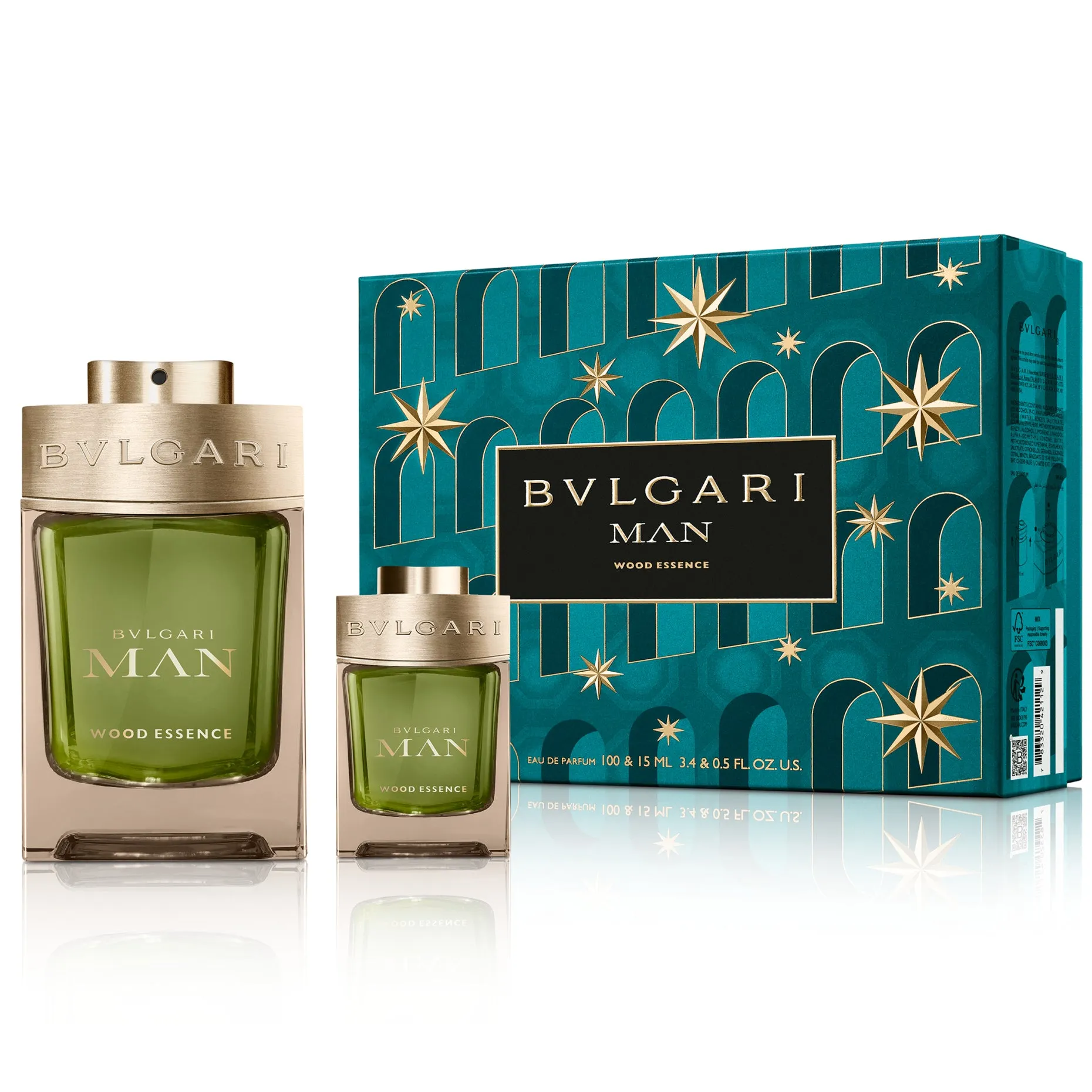 Bvlgari Man Wood Essence Gift Set For Men