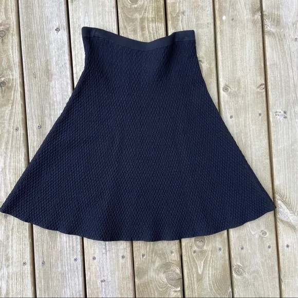 CAbi amelie black skirt 214 A-line pattern small S