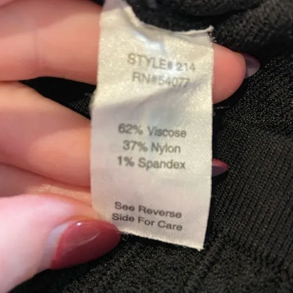CAbi amelie black skirt 214 A-line pattern small S