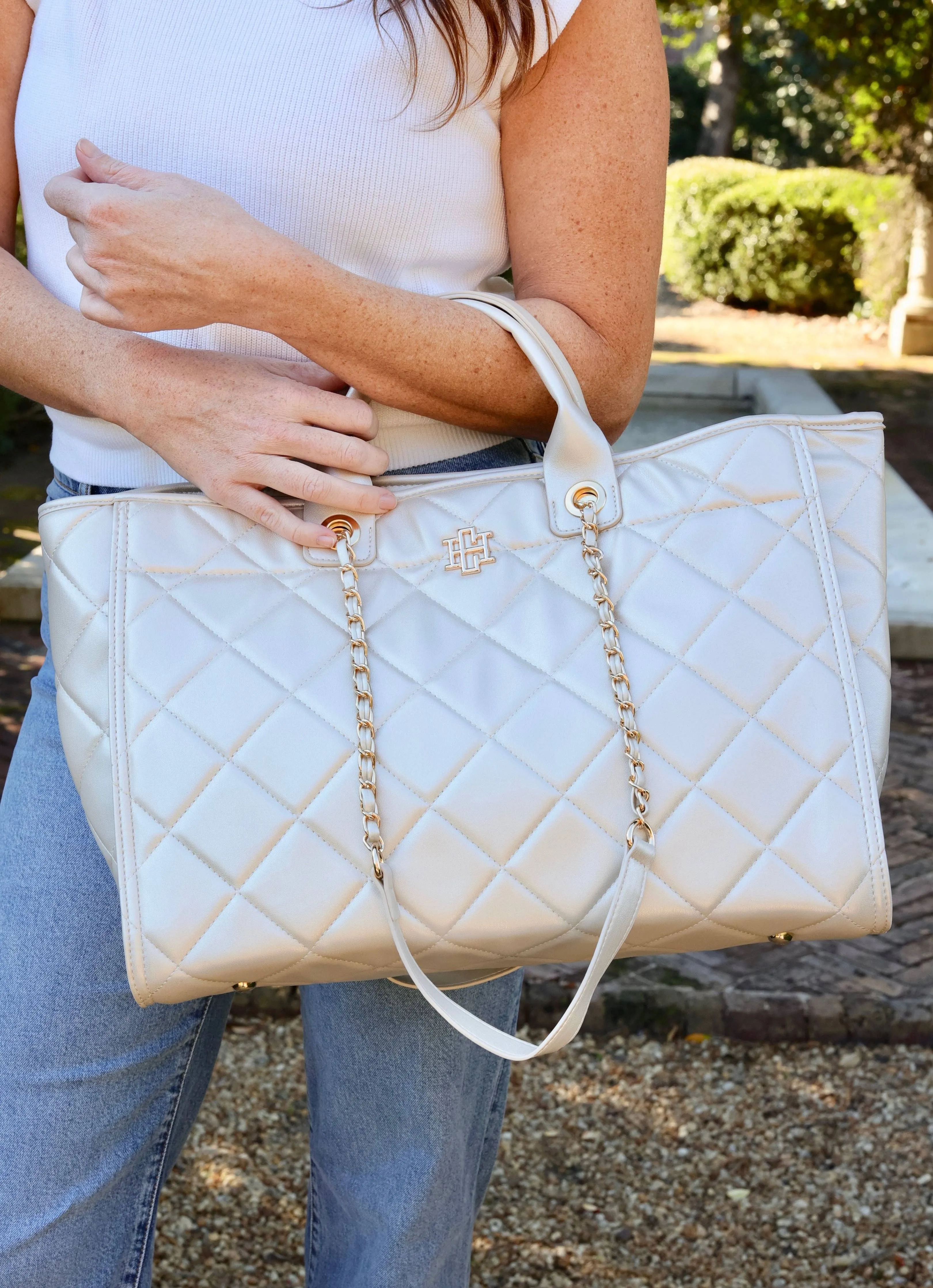 *Caroline Hill* Melissa Tote Bag Quilted