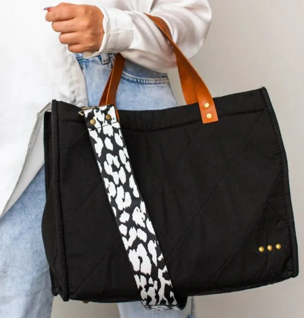 Carrie Crossbody Quilted Tote, Extra Large Size