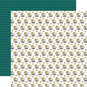 Carta Bella - Sunflower Summer - 12x12 Single Sheet / Flower Baskets
