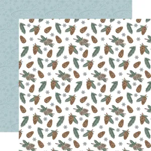 Carta Bella - Winter Wonderland - Pinecones And Pine - 12x12 Patterned Paper