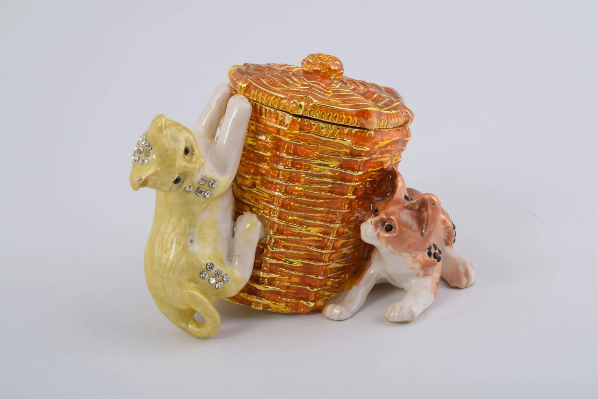 Cats Playing with a Basket