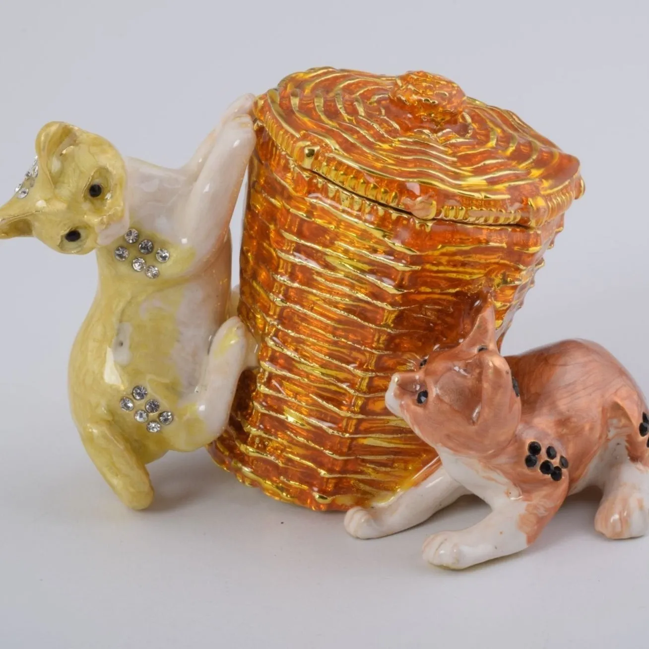 Cats Playing with a Basket