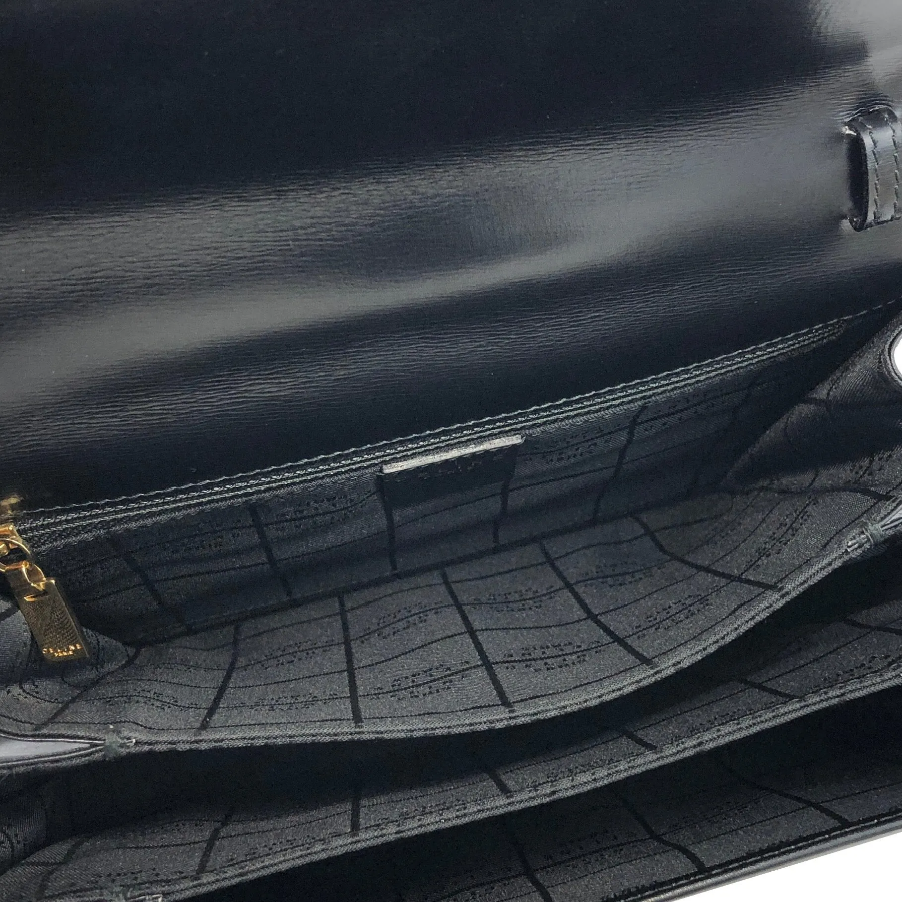 CELINE Horse Carriage Two-way Handbag Crossbody Shoulderbag Black Vintage Old CELINE amcz36