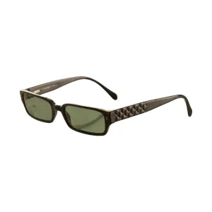 Chanel Black Quilted Rhinestone Micro Sunglasses