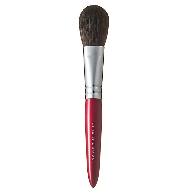 Chikuhodo Cheek Brush, Regular Series (R-C4 Black, RR-C4 Red)