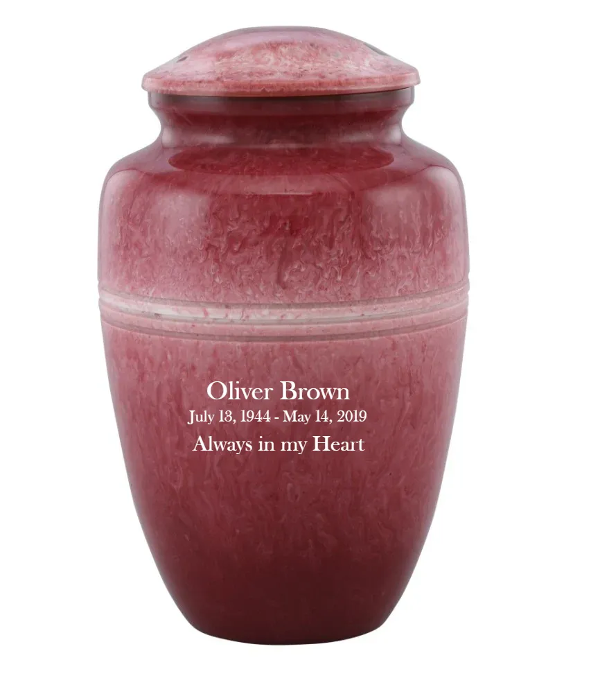 Classico Crimson Cultured Marble Urn - IUCM606
