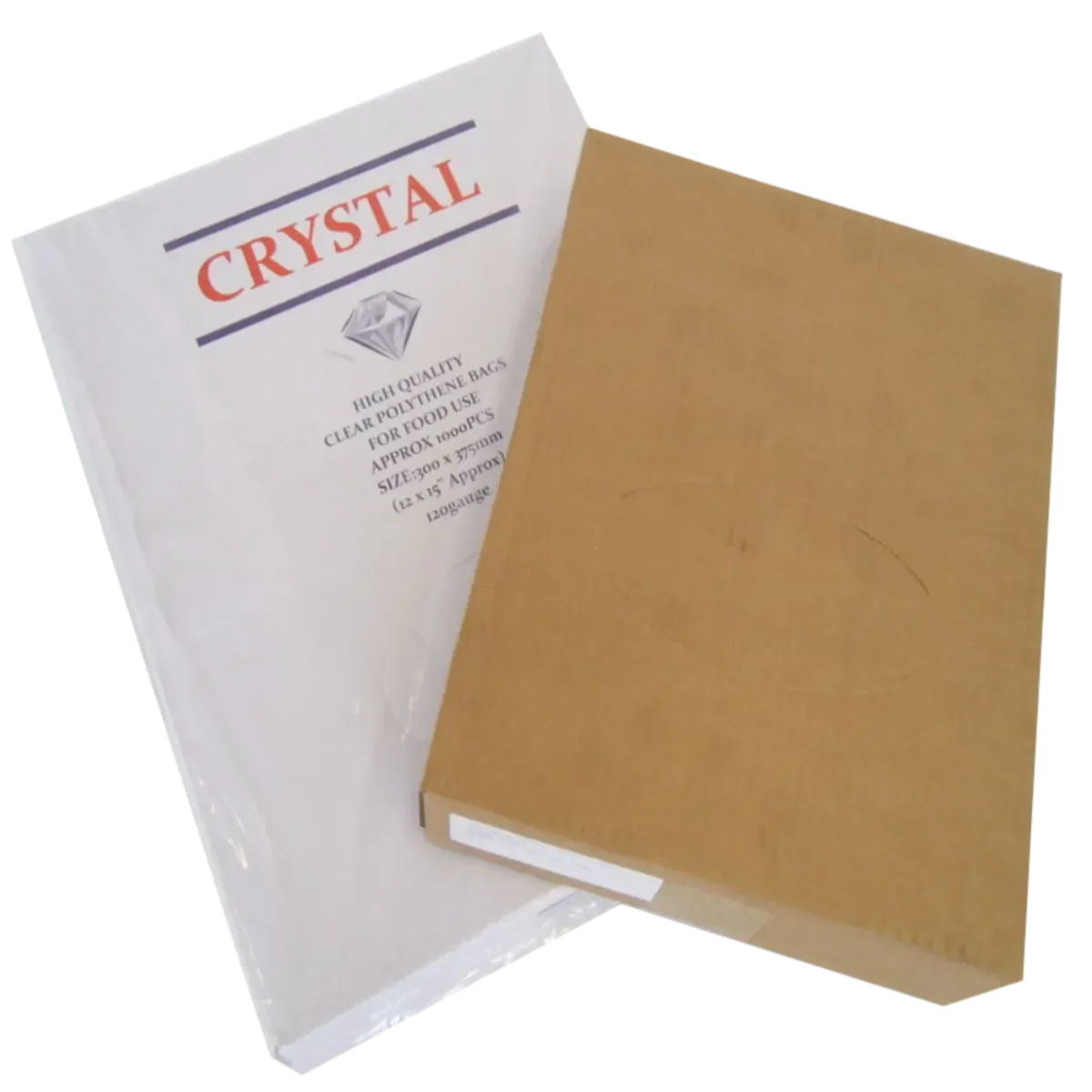 Clear Packaging Bags Plain Polythene LDPE 200G