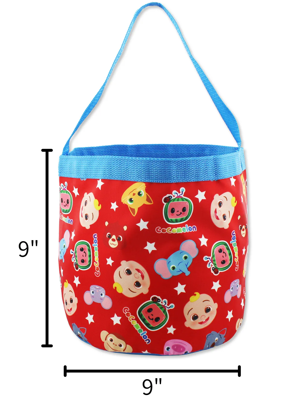 Cocomelon Collapsible Nylon Basket Tote Bag
