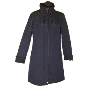 Cole Haan Women's Small Dark Navy Quilted Jacket