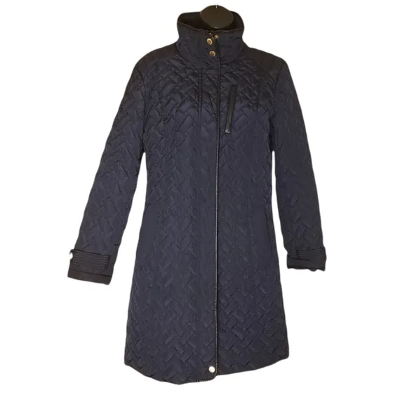 Cole Haan Women's Small Dark Navy Quilted Jacket
