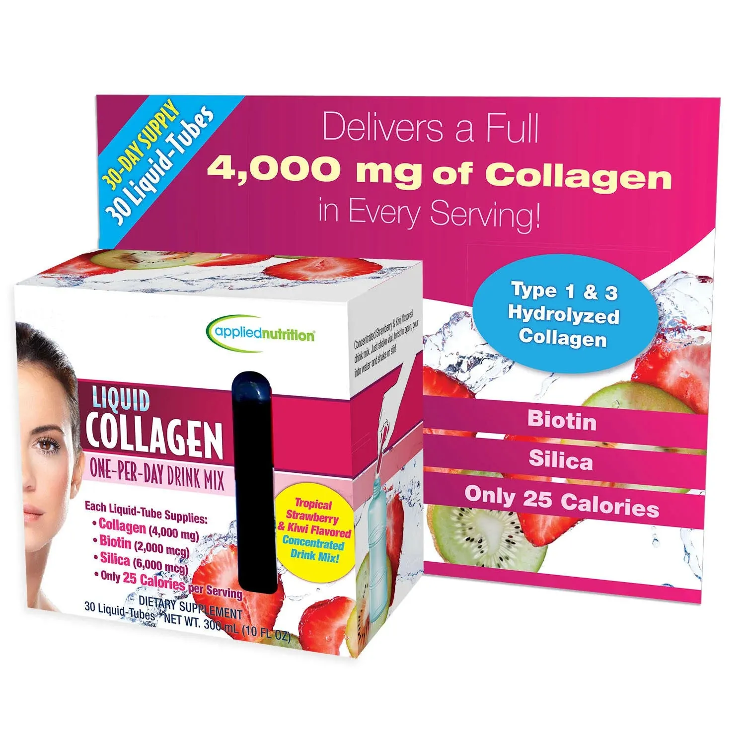 Collagen Nước Applied Nutrition Liquid Collagen 4000mg 30 tuýp