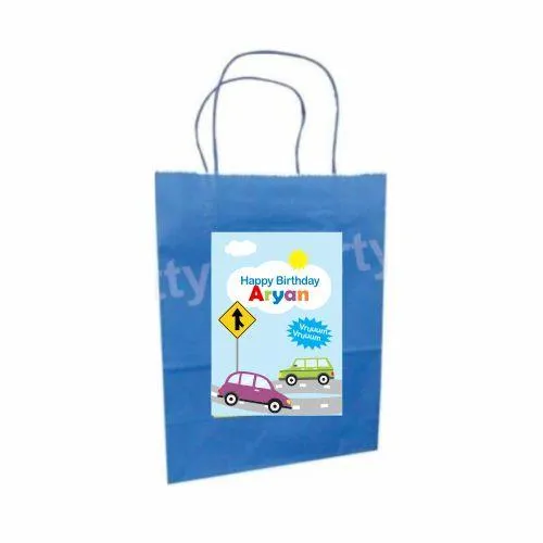 Colorful Cars Gift Bags - Pack of 10